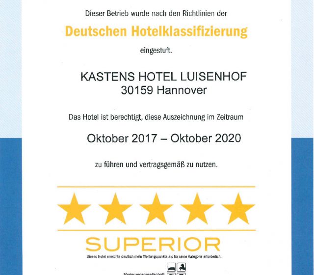 Classification 5-Star Superior Hotel