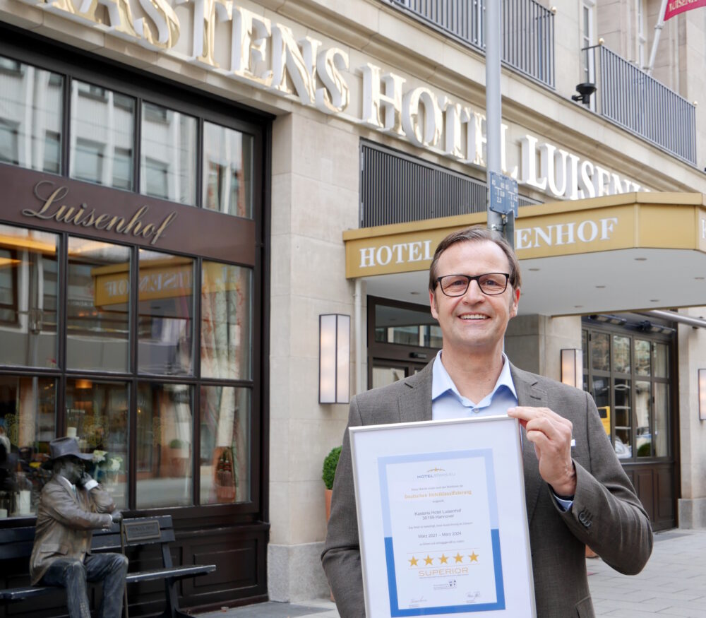 Kastens Hotel Luisenhof erlangt Folgezertifizierung als Fünf-Sterne-Superior Hotel